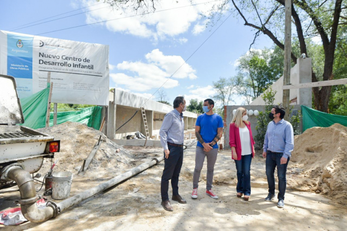 Nardini Magario y Katopodis recorrieron obras en General Rodríguez